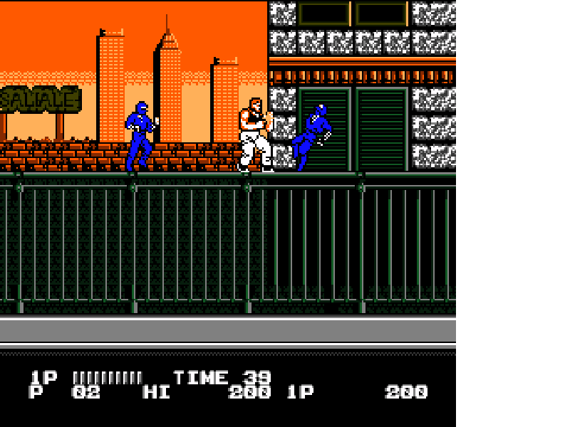 Dragon Ninja (Japan) (Rev 1) [JP] nes 1990 Game Image
