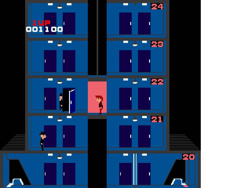 Elevator Action (Japan) (Rev 1) [JP] nes 1987 Game Image