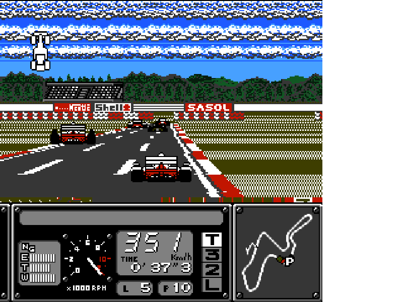 F-1 Sensation (Japan) (En) [JP] nes 1993 Game Image