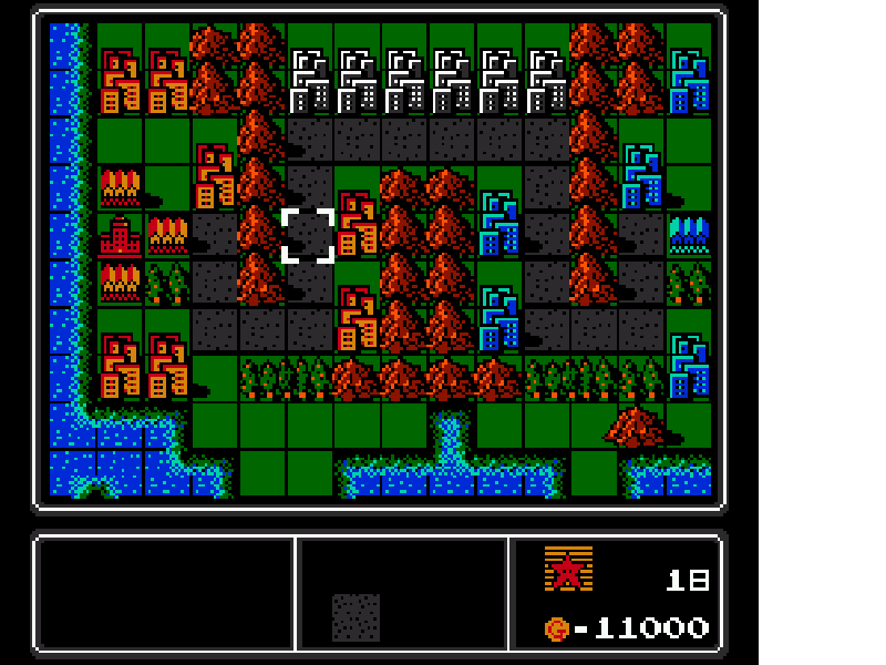 Famicom Wars (Japan) [JP] nes 1988 Game Image