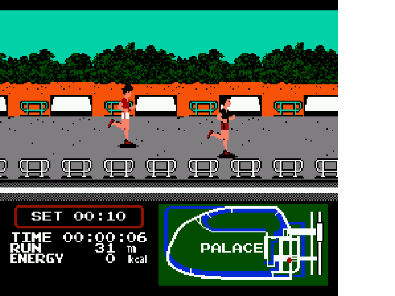Family Trainer 4 – Jogging Race (Japan) [JP] nes 1987 Game Image