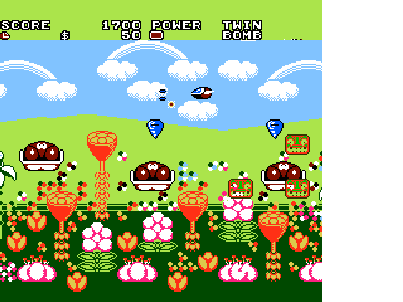 Fantasy Zone II – Opa-Opa no Namida (Japan) [JP] nes 1988 Game Image