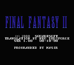 Final Fantasy II (Japan) [JP]