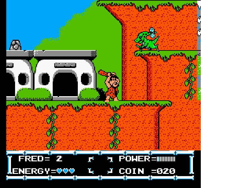 Flintstones, The – The Rescue of Dino & Hoppy (Japan) [JP] nes 1991 Game Image