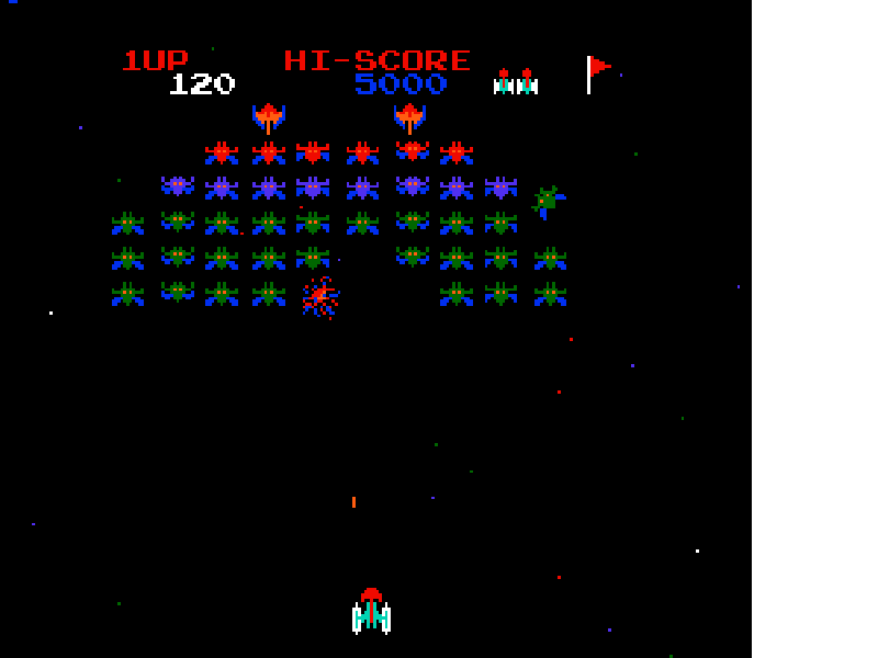 Galaxian (Japan) (Rev 1) [JP] nes 1984 Game Image
