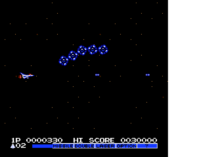 Gradius II (Japan) (En) [JP] nes 1988 Game Image