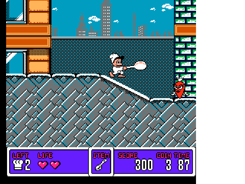 Panic Restaurant [US] nes 1992 Game Image