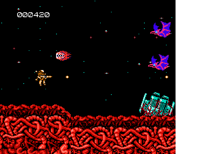 Abadox : The Deadly Inner War [US] nes 1990 Game Image