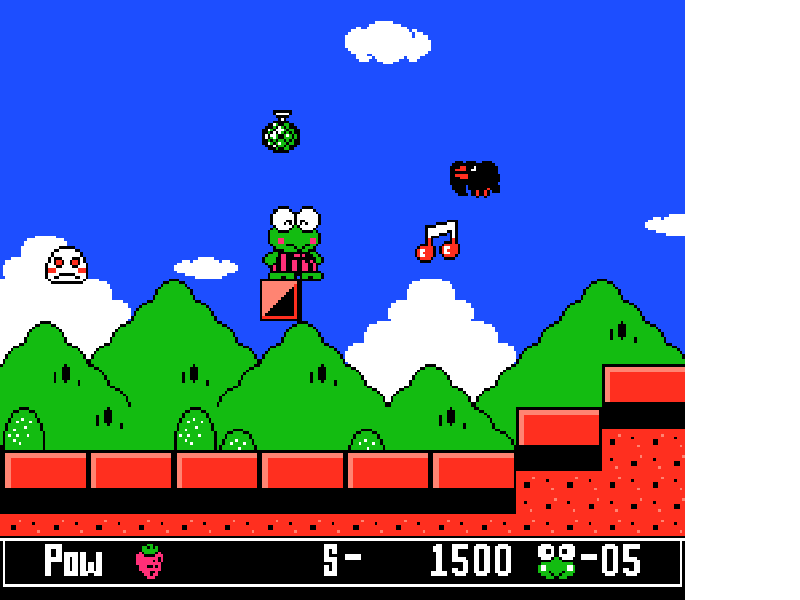 Kero Kero Keroppi no Daibouken 2 – Donuts Ike wa Oosawagi!! (Japan) [JP] nes 1993 Game Image