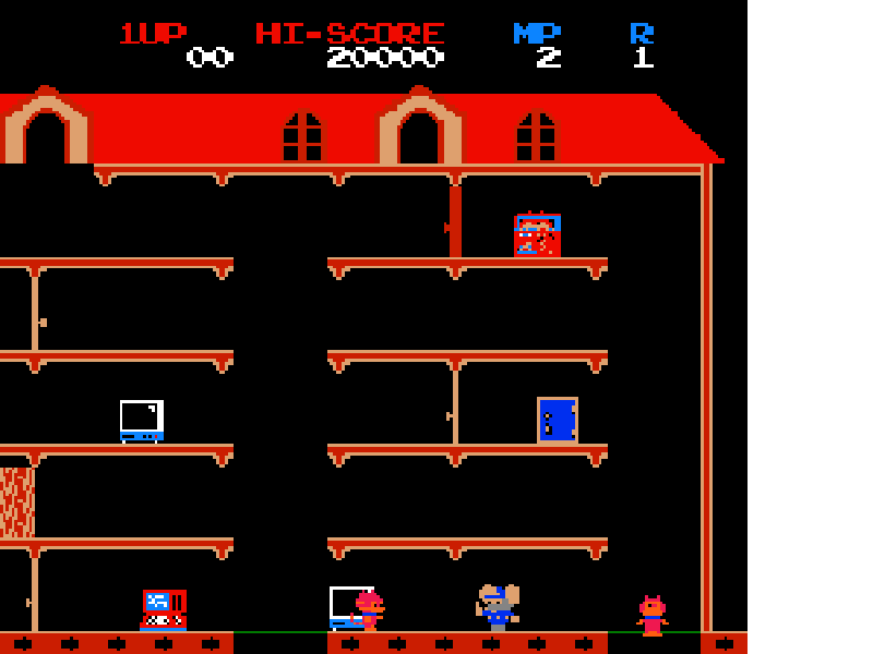 Mappy (Japan) [JP] nes 1984 Game Image