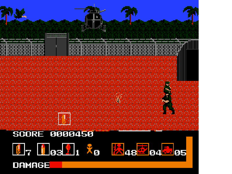 Operation Wolf (Japan) [JP] nes 1989 Game Image