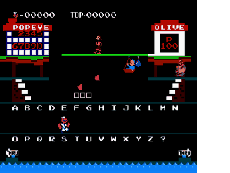 Popeye no Eigo Asobi (Japan) [JP] nes 1983 Game Image