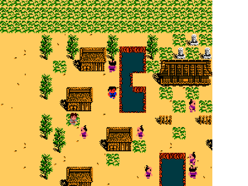 Shin Satomi Hakken-Den – Hikari to Yami no Tatakai (Japan) [JP] nes 1989 Game Image