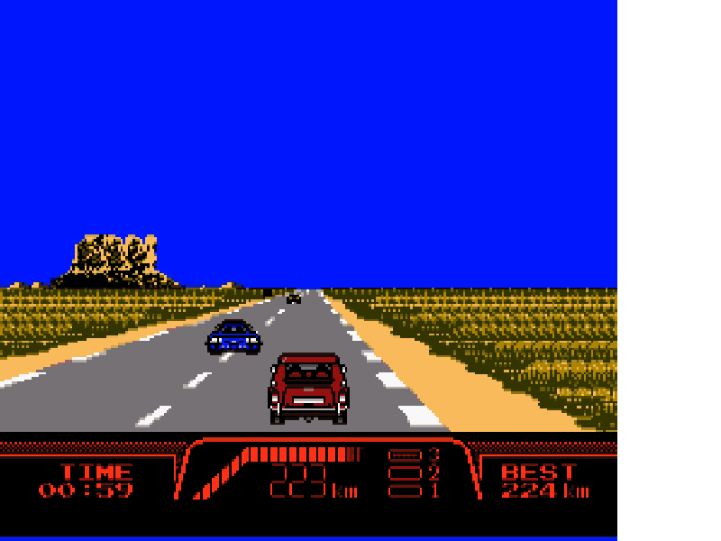 Taito Grand Prix – Eikou e no License (Japan) [JP] nes 1987 Game Image