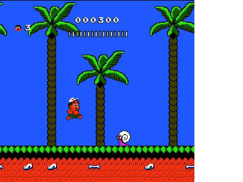 Adventure Island II [US] nes 1991 Game Image