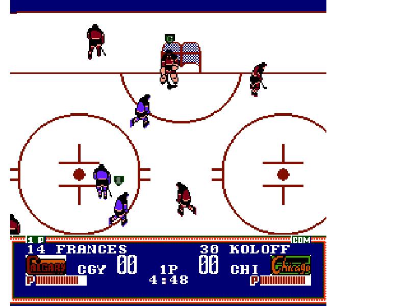USA Ice Hockey in FC (Japan) [JP] nes 1993 Game Image