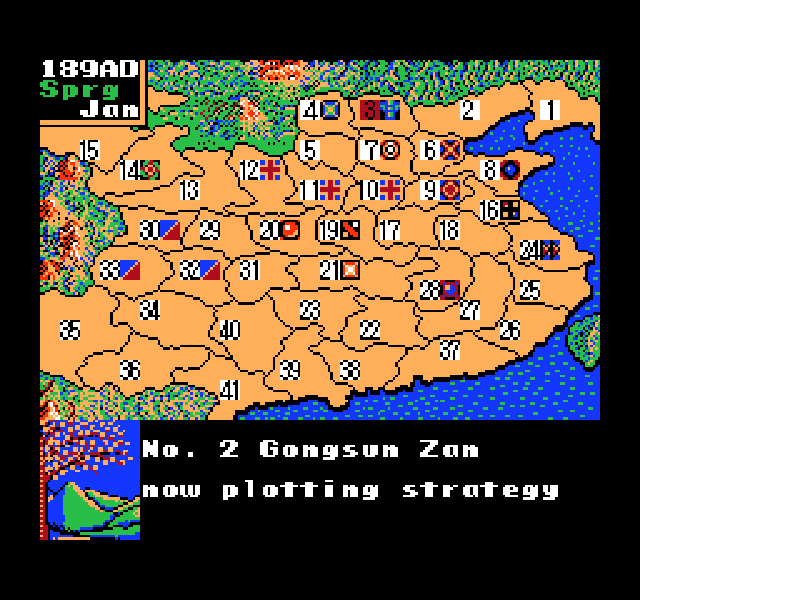Romance of the Three Kingdoms II [US] nes 1991 Game Image