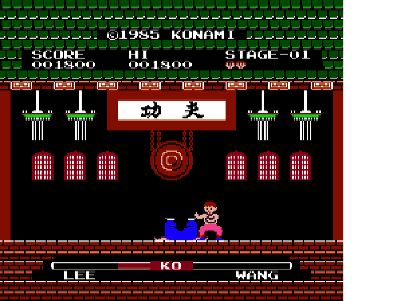 Yie Ar Kung-Fu (Japan) (Rev 1.4) [JP] nes 1985 Game Image