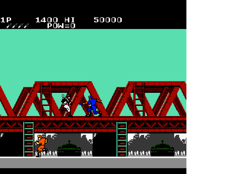 Rush’n Attack [US] nes 1987 Game Image