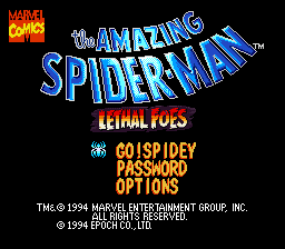 Amazing Spider-Man, The – Lethal Foes (Japan) [JP]