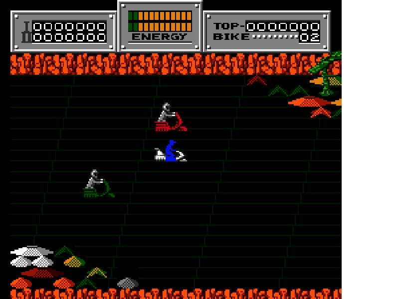Seicross [US] nes 1988 Game Image