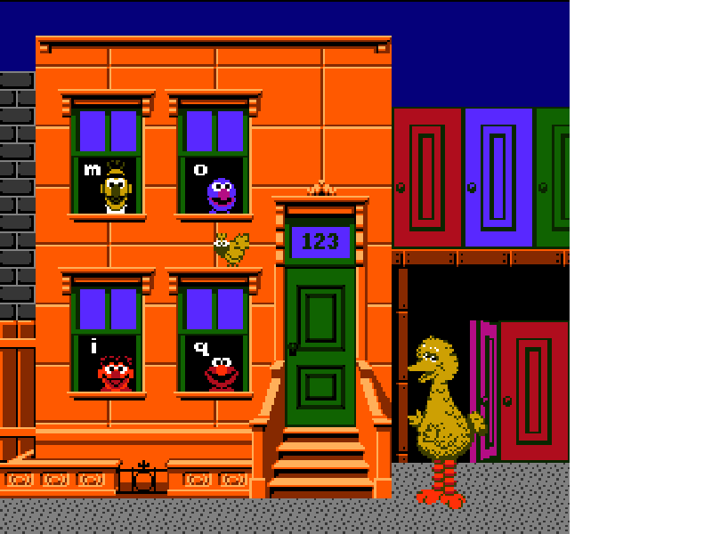 Sesame Street : Big Bird’s Hide & Speak [US] nes 1990 Game Image
