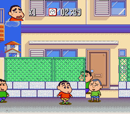 Crayon Shin-chan – Arashi o Yobu Enji (Japan) [JP] snes 1993 Game Image