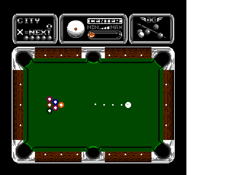 Side Pocket [US] nes 1987 Game Image