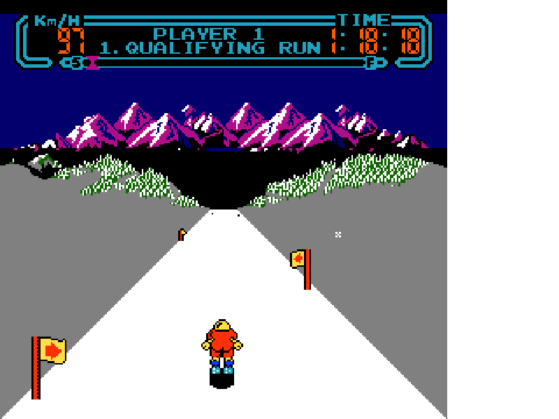 Slalom [US] nes 1987 Game Image
