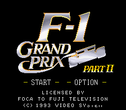 F-1 Grand Prix - Part II (Japan) [JP] Thumbnail