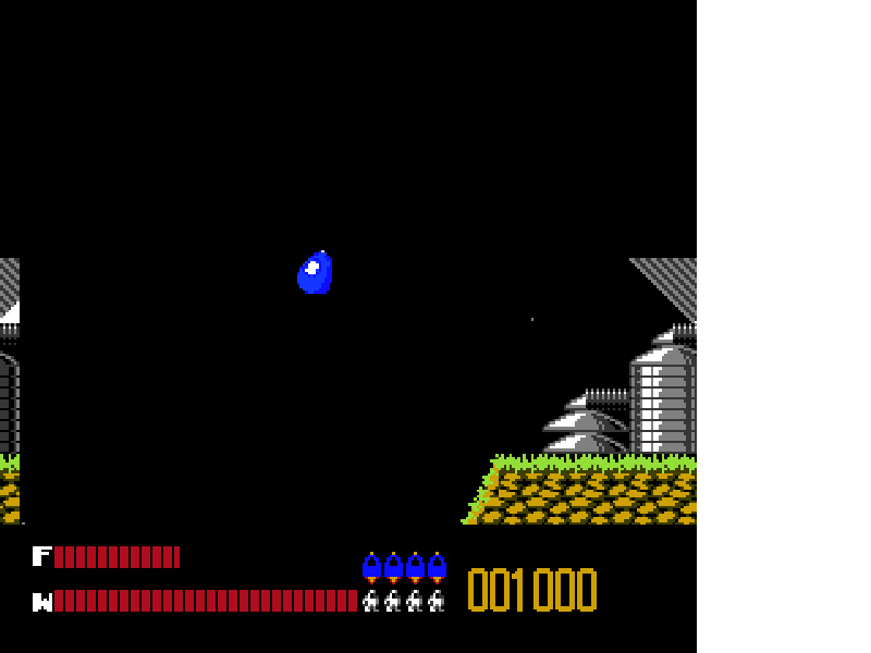 Solar Jetman : Hunt for the Golden Warpship [US] nes 1990 Game Image