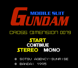 Kidou Senshi Gundam - Cross Dimension 0079 (Japan) [JP] Thumbnail