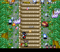 Kiki Kaikai – Tsukiyo Soushi (Japan) [JP] snes 1994 Game Image