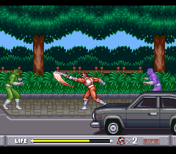 Mighty Morphin Power Rangers (Japan) (En) [JP] snes 1994 Game Image
