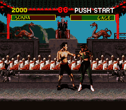 Mortal Kombat – Shinken Kourin Densetsu (Japan) (En) [JP] snes 1993 Game Image