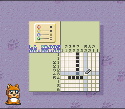 Ou-chan no Oekaki Logic (Japan) [JP] snes 1995 Game Image