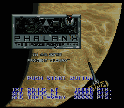 Phalanx - The Enforce Fighter A-144 (Japan) (En) [JP] Thumbnail