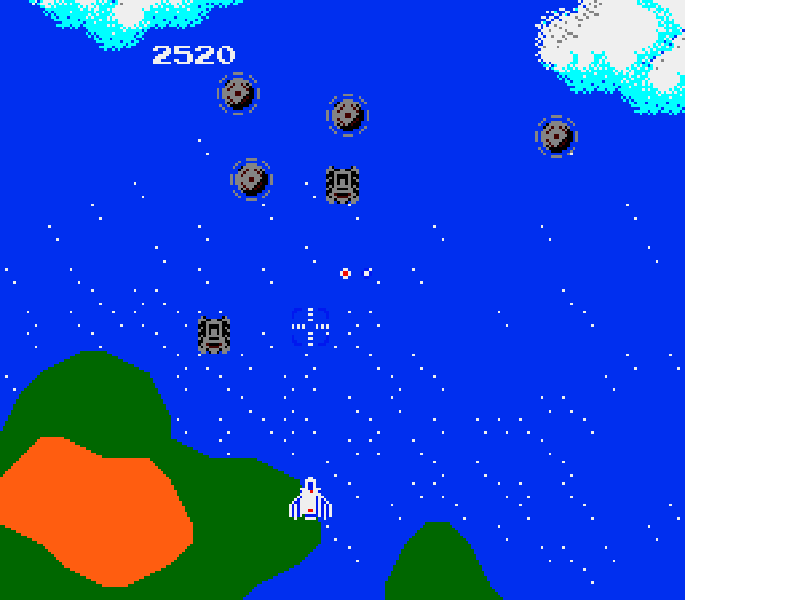 Super Xevious : Gump no Nazo [US,EU] nes 1986 Game Image