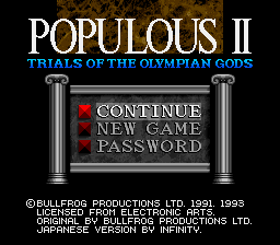 Populous II - Trials of the Olympian Gods (Japan) [JP] Thumbnail