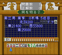 Sakurai Shouichi no Jankiryuu Mahjong Hisshouhou (Japan) [JP] snes 1995 Game Image