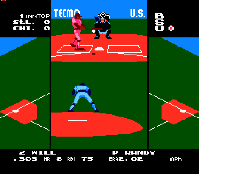 Tecmo Baseball [US] nes 1989 Game Image