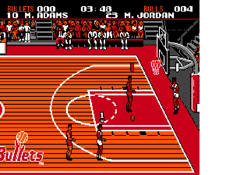 Tecmo NBA Basketball [US] nes 1992 Game Image
