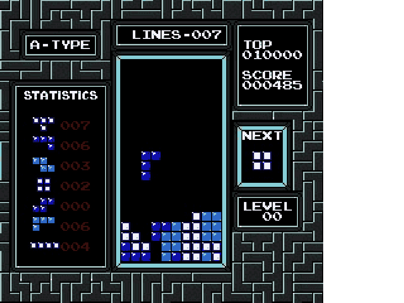 Tetris [US] nes 1989 Game Image