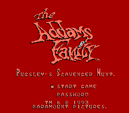 The Addams Family : Pugsley's Scavenger Hunt [US] Thumbnail