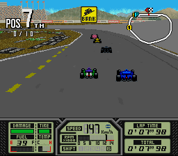 Super Indy Champ (Japan) [JP] snes 1994 Game Image
