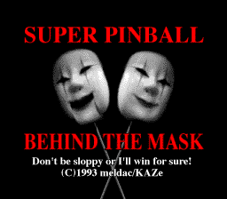 Super Pinball – Behind the Mask (Japan) [JP]