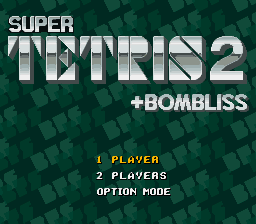 Super Tetris 2 + Bombliss (Japan) (En) (Rev 1) [JP] snes 1992 Game Image