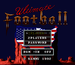 Ultimate Football (Japan) (En) [JP] Thumbnail