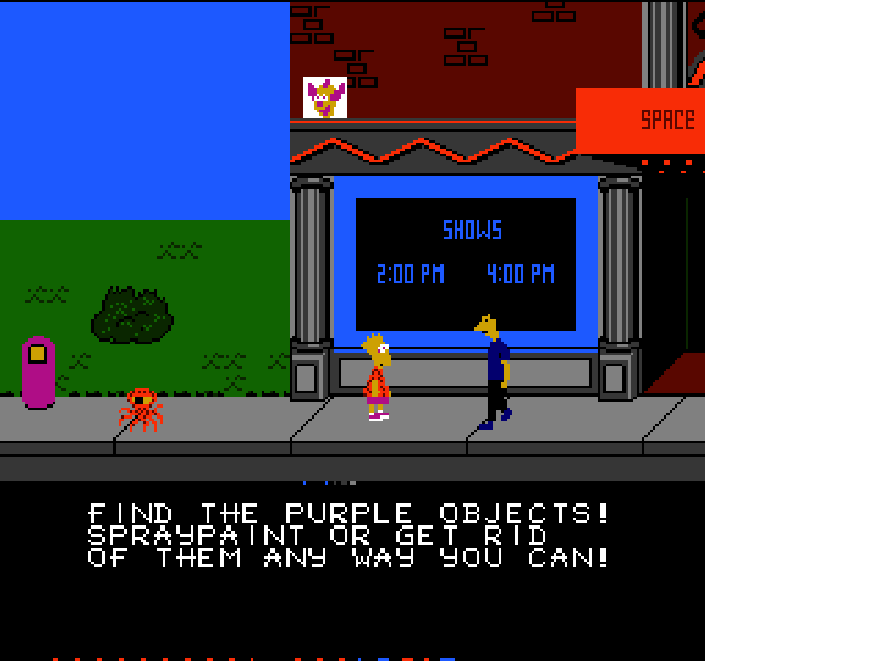 The Simpsons : Bart vs. the Space Mutants [US] nes 1991 Game Image