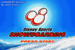 Disney Sports - Snowboarding (Japan) [JP] Thumbnail